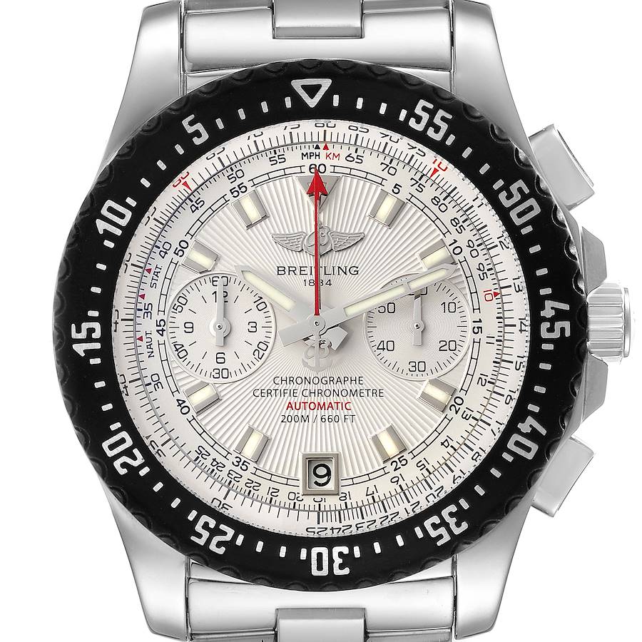 Breitling Skyracer Raven Silver Dial Steel Mens Watch A27364 SwissWatchExpo