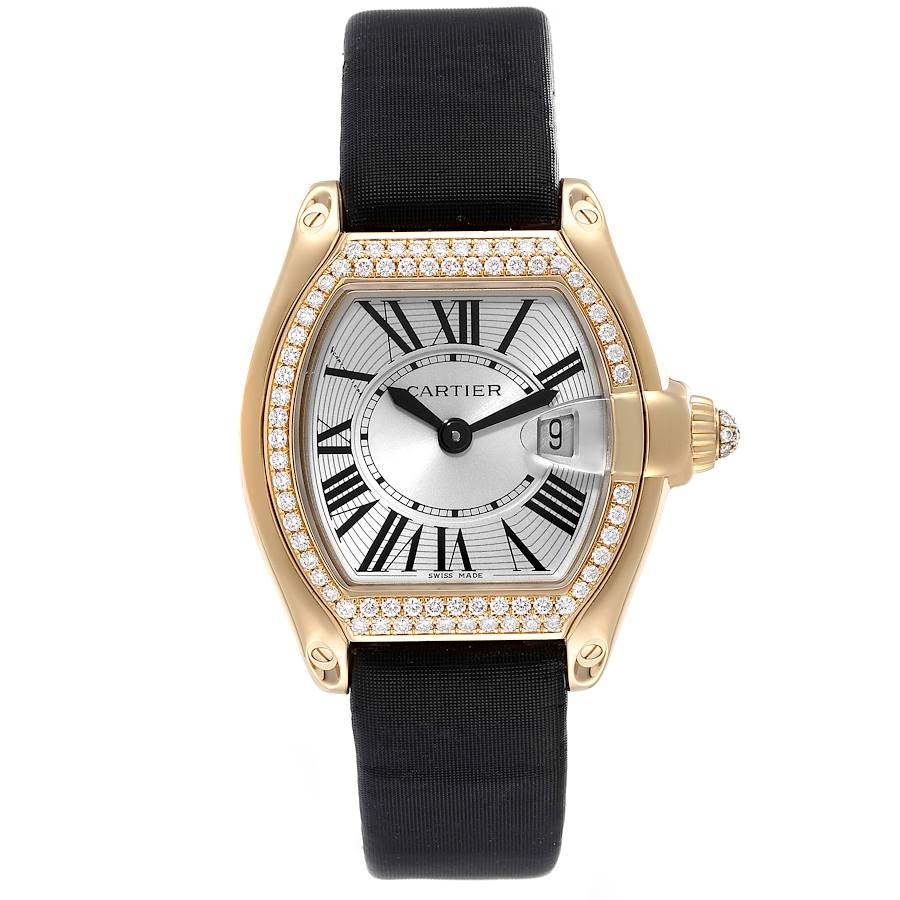 Cartier Roadster Ladies 18K Yellow Gold Diamond Watch WE500160