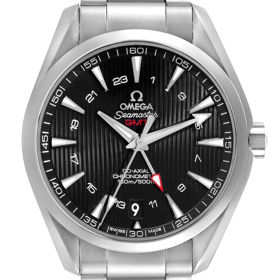 Omega Seamaster Aqua Terra GMT Co-Axial Watch 231.10.43.22.01.001 Box Card SwissWatchExpo