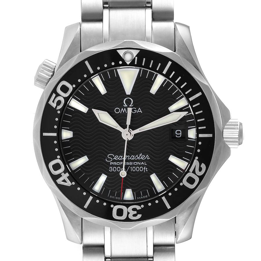 Omega Seamaster Diver 300M Quartz Midsize Black Dial Mens Watch 2262.50.00 SwissWatchExpo