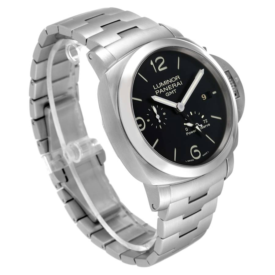 Panerai Luminor 1950 3 Days GMT 44mm Mens Watch PAM00347 Box