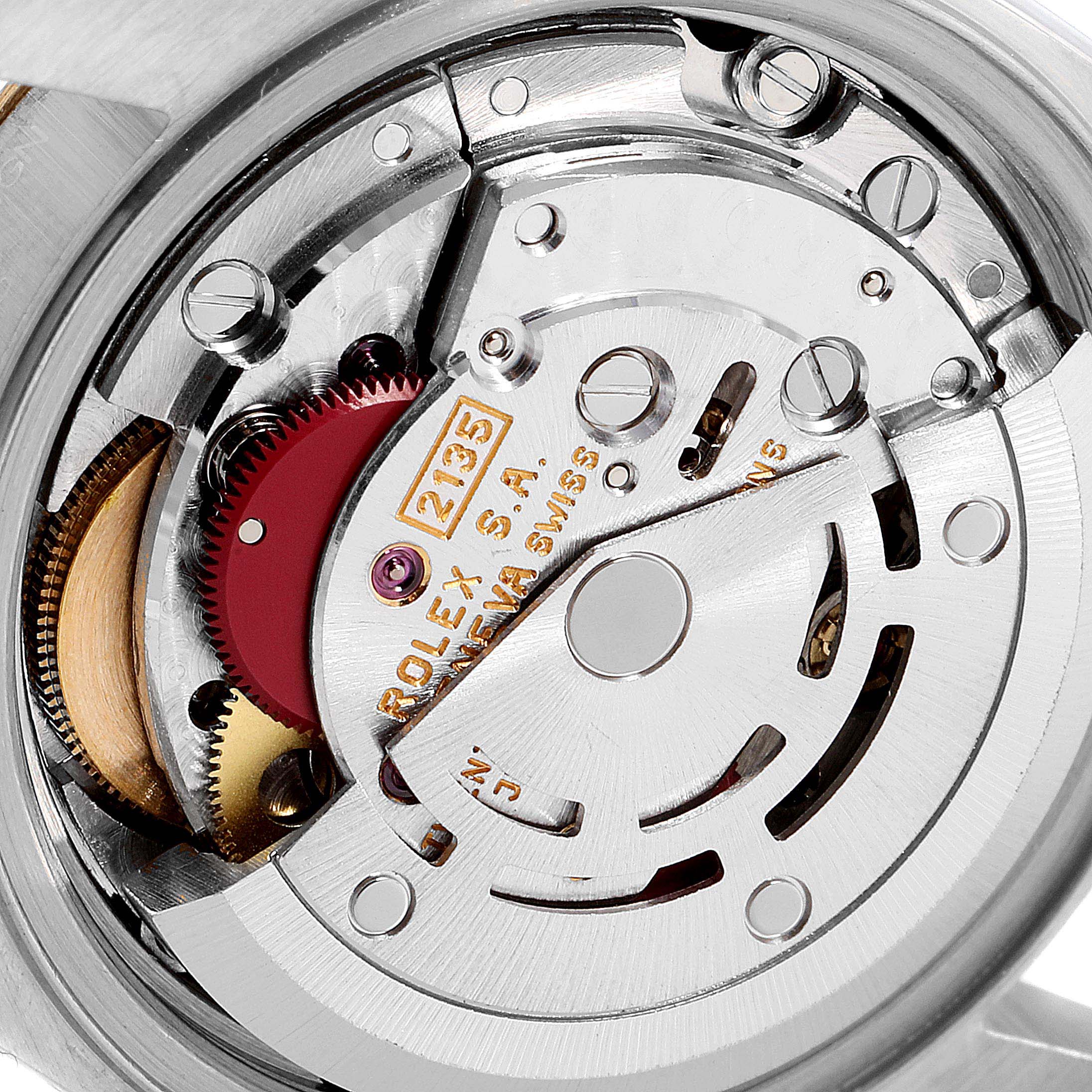 This image shows the internal mechanical movement of the Rolex Datejust 69173 Women's Stainless Steel Champagne Dial 69173 Women's Stainless Steel Champagne Dial watch model.