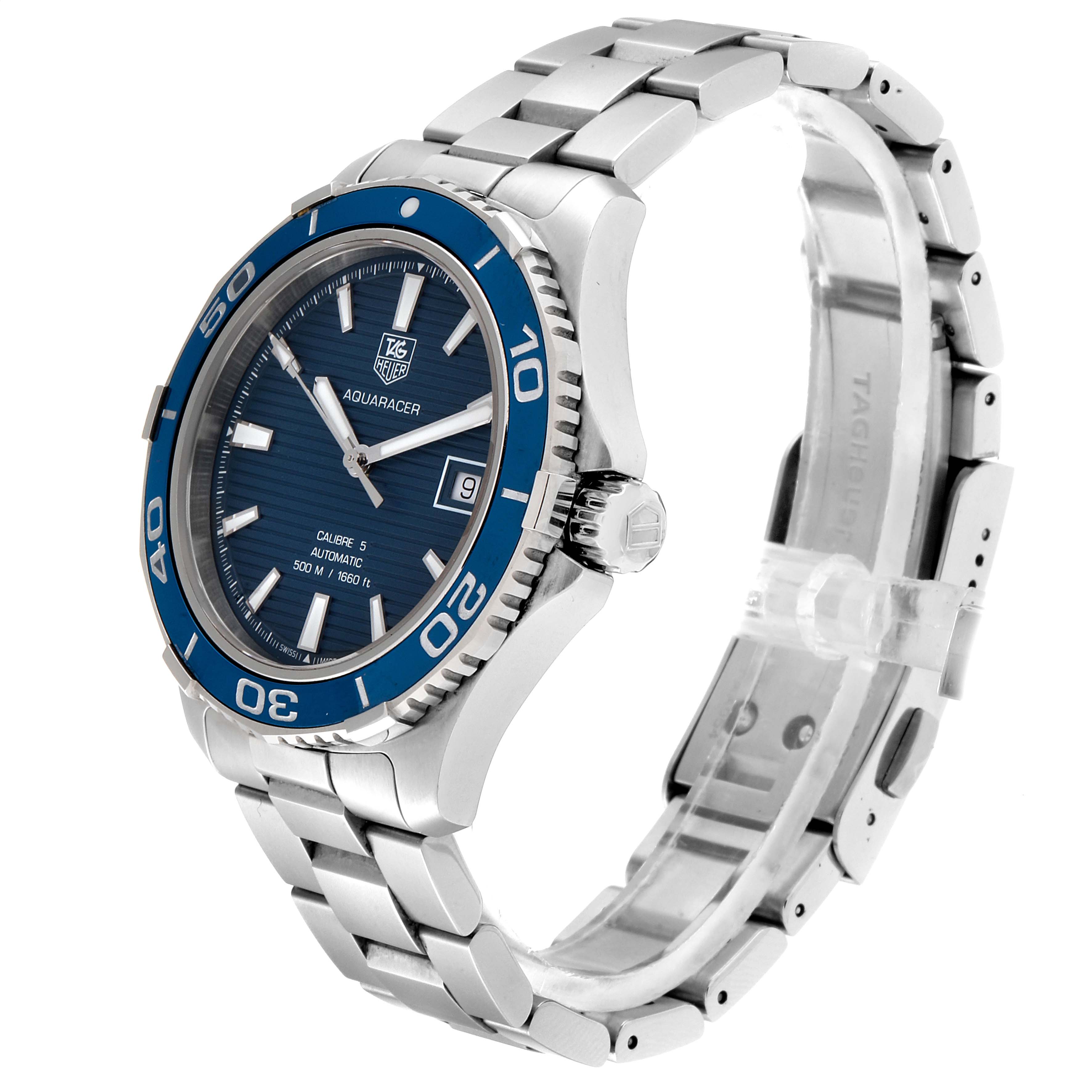 tag heuer calibre 5 aquaracer blue tag heuer calibre 5 aquaracer blue