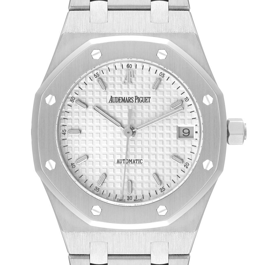 Audemars Piguet Royal Oak Silver Dial Steel Mens Watch 14790ST Box Papers SwissWatchExpo