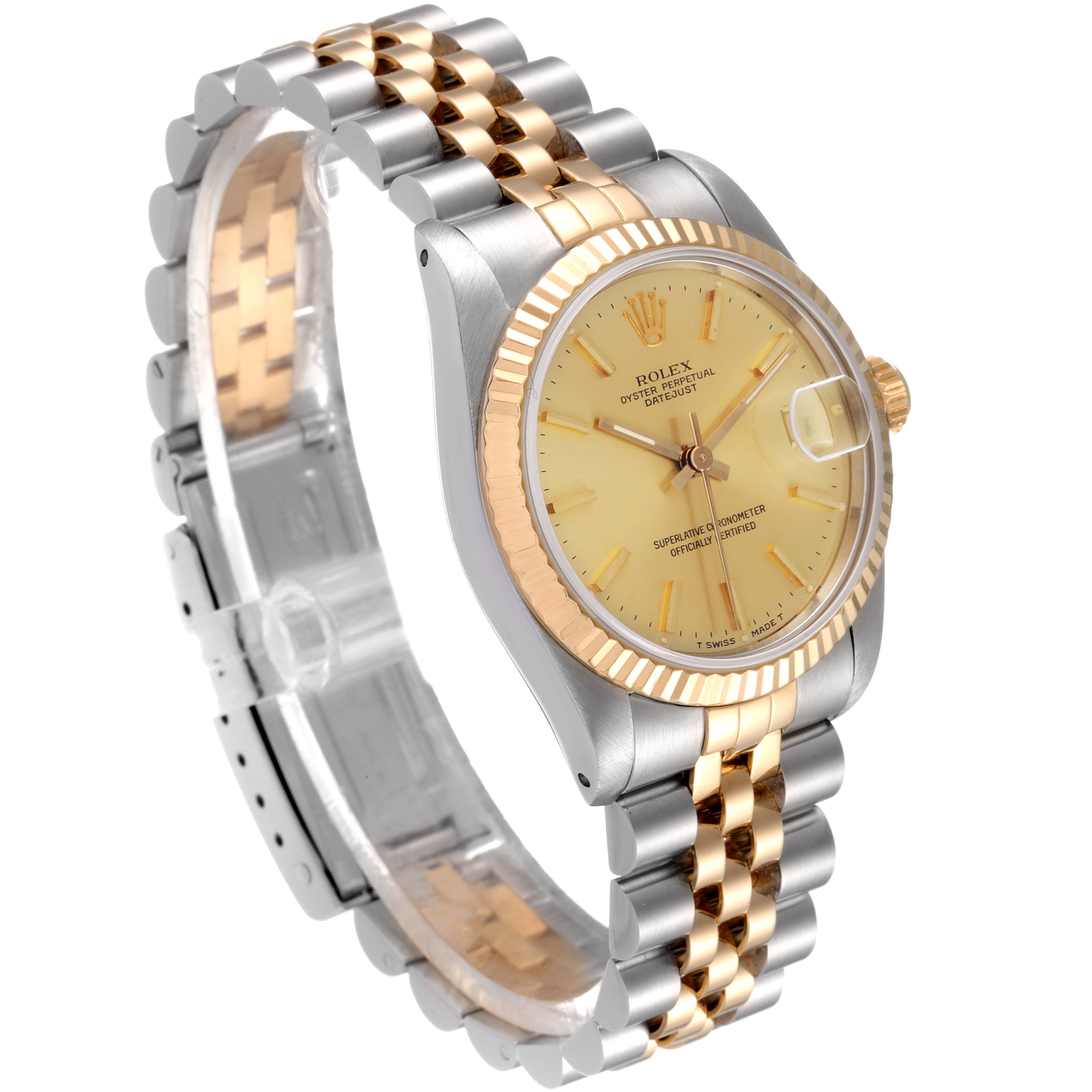 rolex datejust 31mm steel and yellow gold