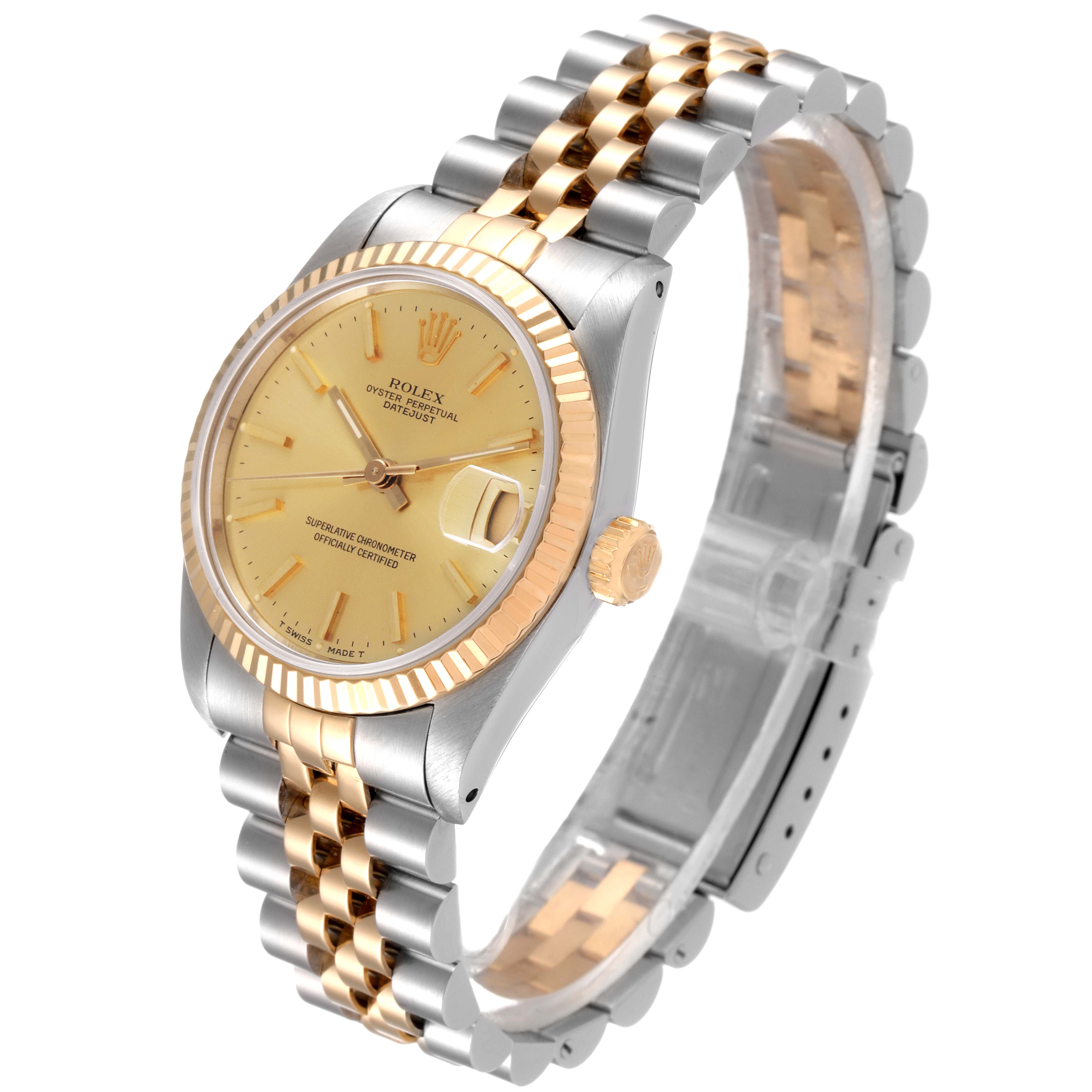rolex datejust 31mm steel and yellow gold