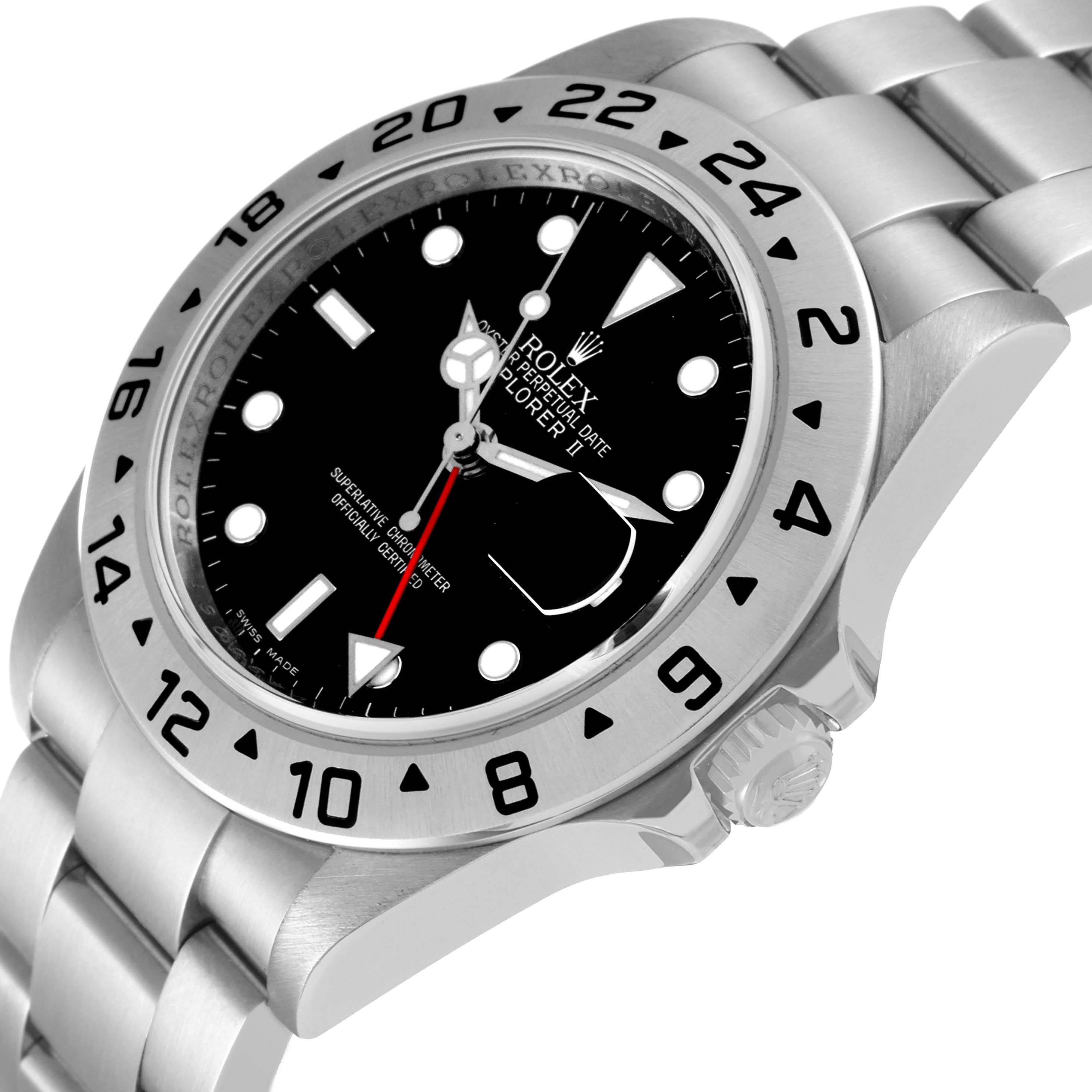 This image shows a Rolex Explorer 16570T Men
s Stainless Steel Black Dial 16570T Men
s Stainless Steel Black Dial watch at a three-quarter angle, highlighting the dial, bezel, crown, and part of the bracelet.