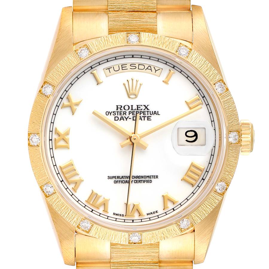NOT FOR SALE Rolex President Day-Date Yellow Gold Diamond Mens Watch 18308 PARTIAL PAYMENT SwissWatchExpo