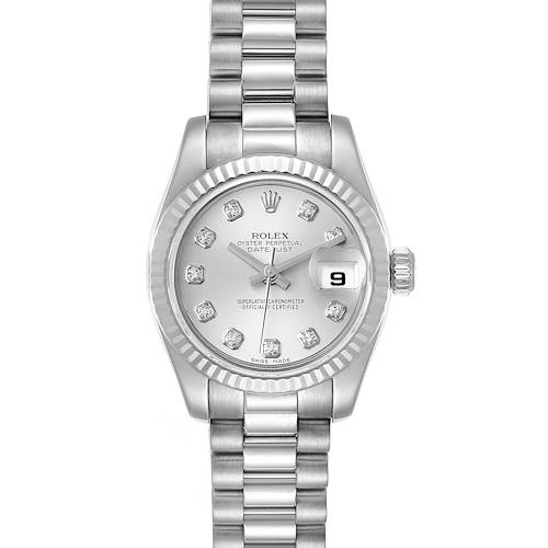 Photo of NOT FOR SALE Rolex President Ladies White Gold Diamond Ladies Watch 179179 PARTIAL PAYMENT