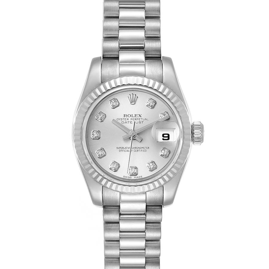NOT FOR SALE Rolex President Ladies White Gold Diamond Ladies Watch 179179 PARTIAL PAYMENT SwissWatchExpo