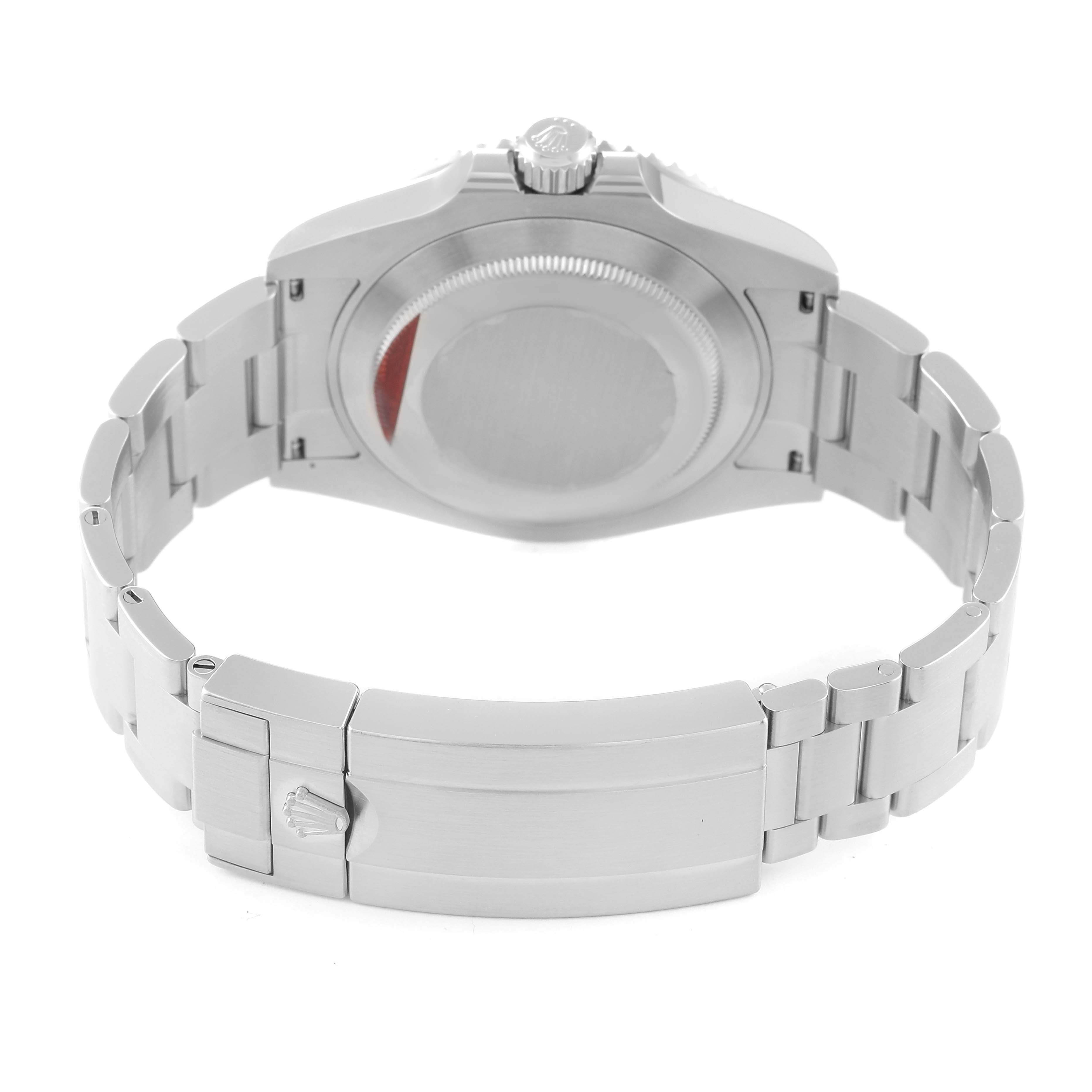 The image shows the back case and clasp of the Rolex Submariner 126610 Men
s Stainless Steel Black Dial 126610 Men
s Stainless Steel Black Dial watch from a rear angle.