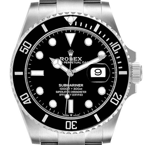 Photo of Rolex Submariner Black Dial Ceramic Bezel Steel Mens Watch 126610 Box Card