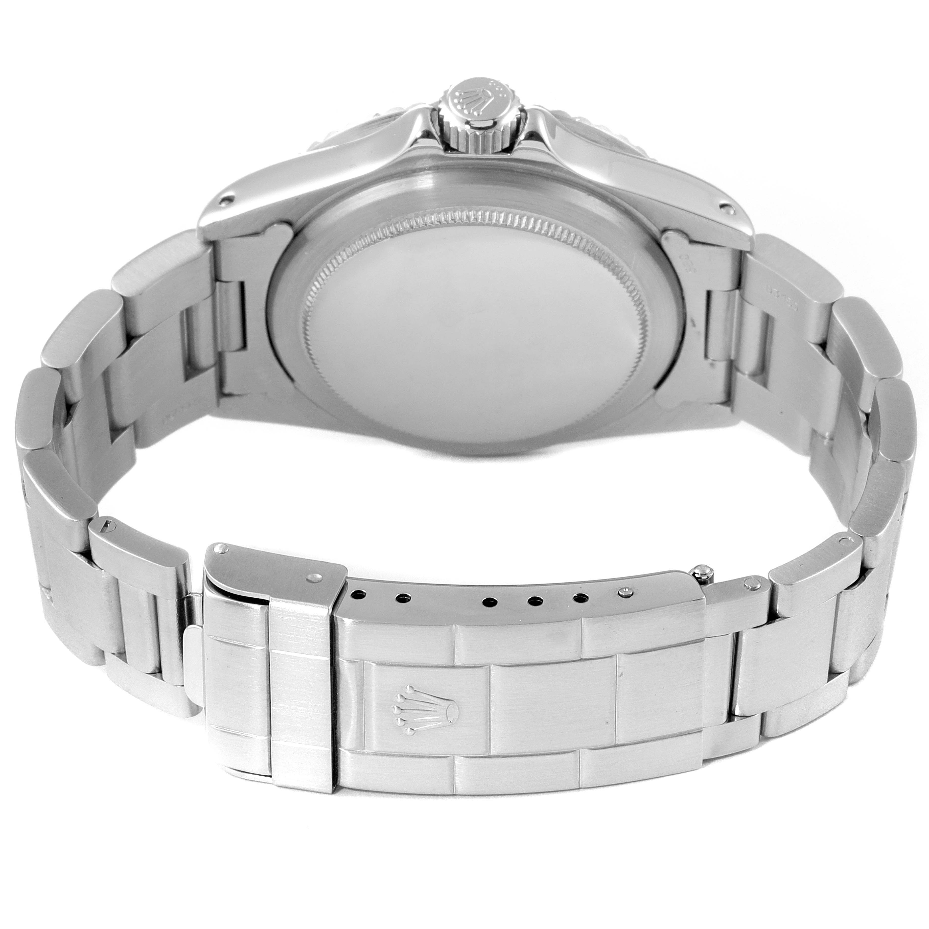 This image shows the back of a Rolex Submariner 5513 Men's Stainless Steel Black Dial 5513 Men's Stainless Steel Black Dial watch, focusing on the bracelet, clasp, and case back.