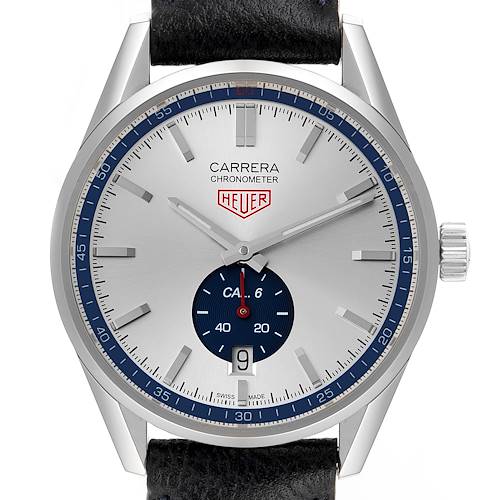 Photo of Tag Heuer Carrera Heritage Silver Dial Steel Mens Watch WV5111 Box Papers