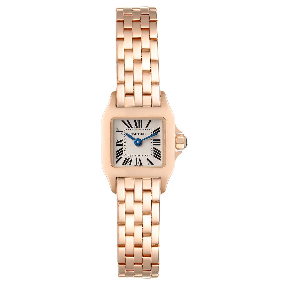 Cartier Santos Demoiselle 17mm Rose Gold Ladies Watch W25077X9 SwissWatchExpo