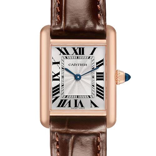 Photo of Cartier Tank Louis Rose Gold Silver Dial Ladies Watch WGTA0010 Box Card