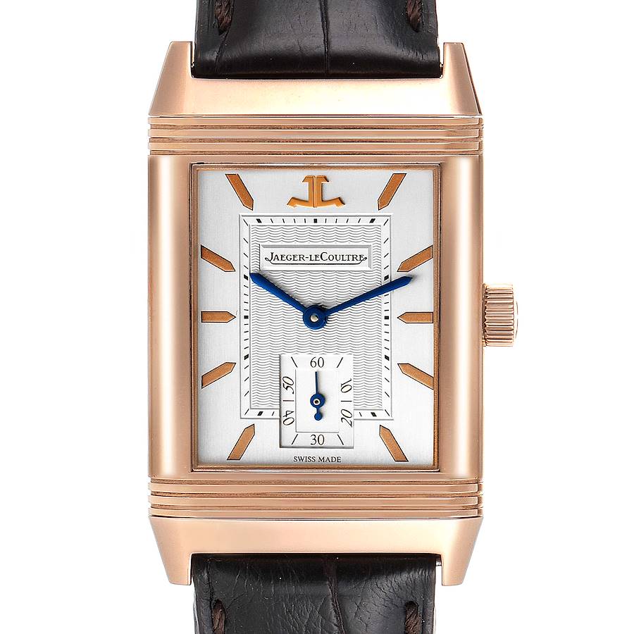 Jaeger LeCoultre Reverso Art Deco Rose Gold Mens Watch 270.2.62 Q270262 SwissWatchExpo