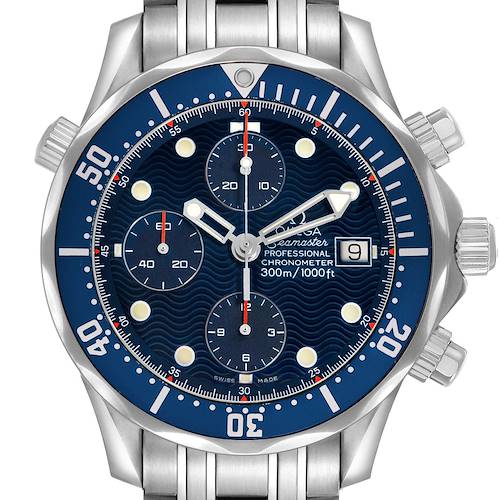 Photo of Omega Seamaster Chronograph Steel Blue Dial Mens Watch 2599.80.00