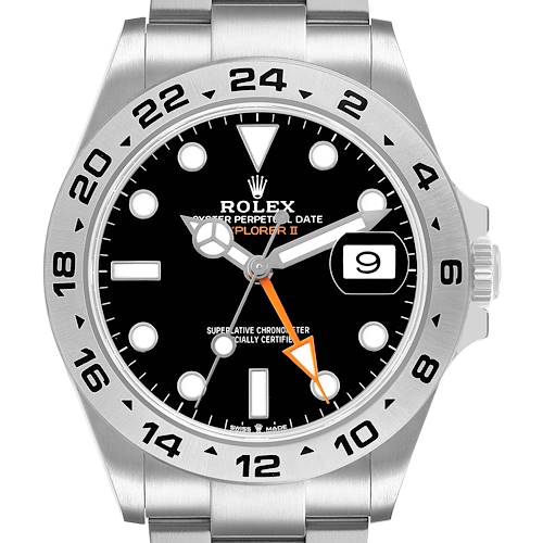 Photo of Rolex Explorer II 42 Steel Black Dial Mens Watch 226570 Box Card
