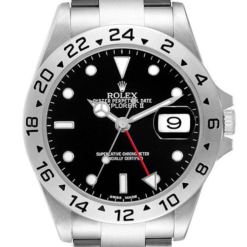 Photo of Rolex Explorer II Steel Parachrom Black Dial Mens Watch 16570