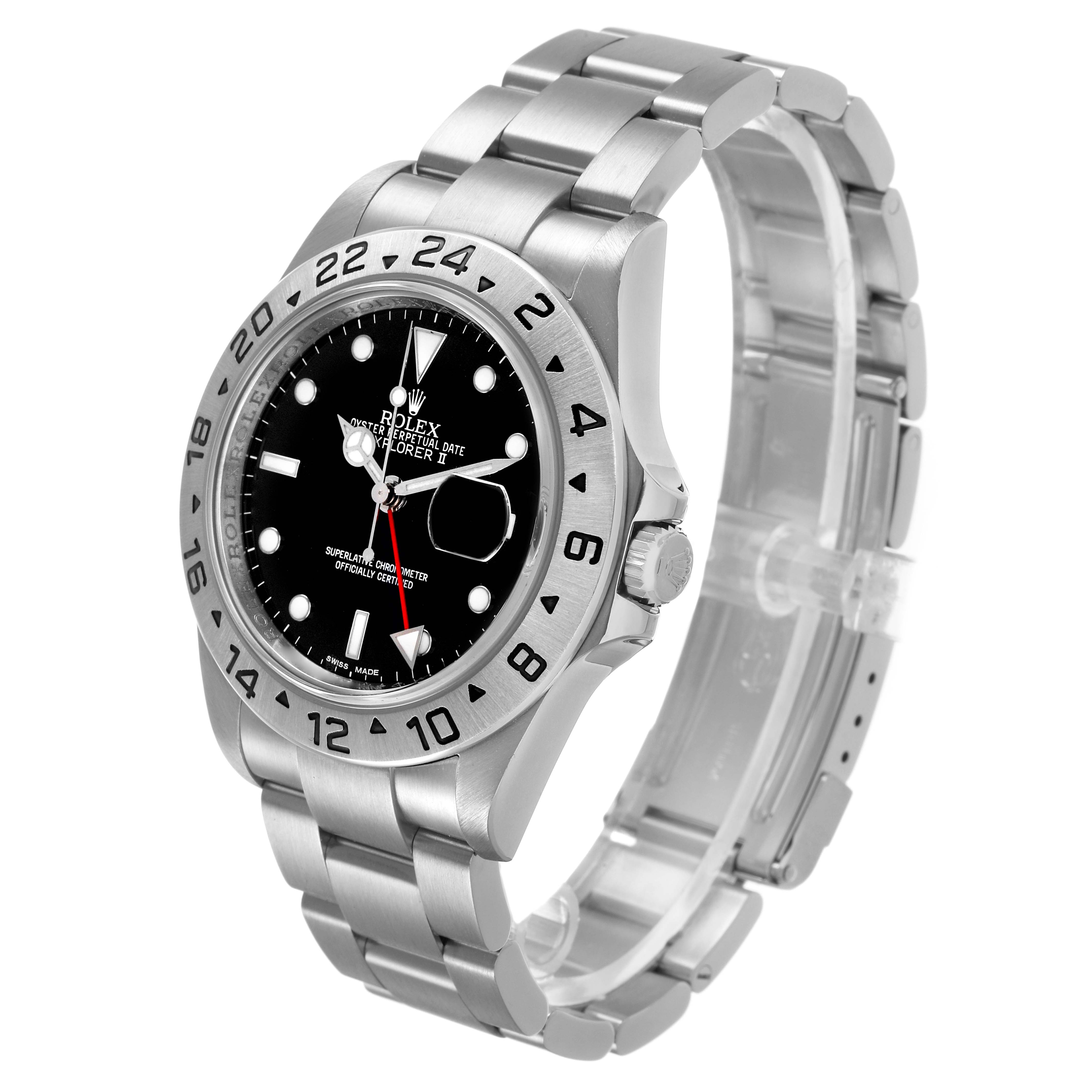 The Rolex Explorer 16570 T Men's Stainless Steel Black Dial model is shown at a three-quarter angle featuring the dial, bezel, crown, and part of the bracelet.