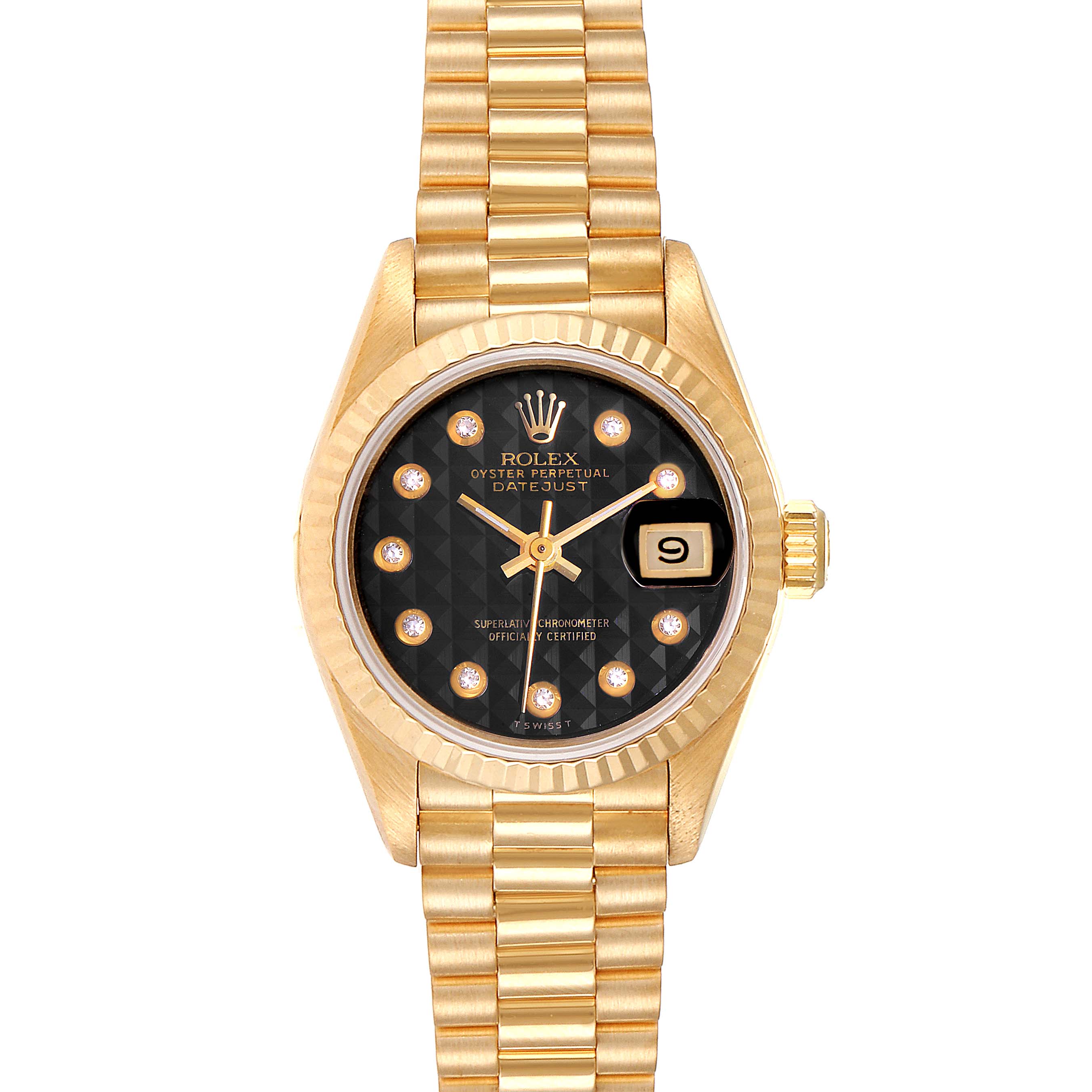 rolex datejust onyx