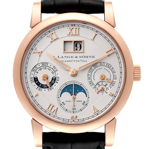 Photo of A. Lange and Sohne Langematik Perpetual Rose Gold Mens Watch 310.032E Box Papers