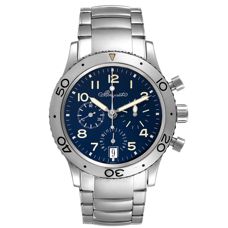 Breguet Transatlantique Type XX Flyback White Gold Mens Watch