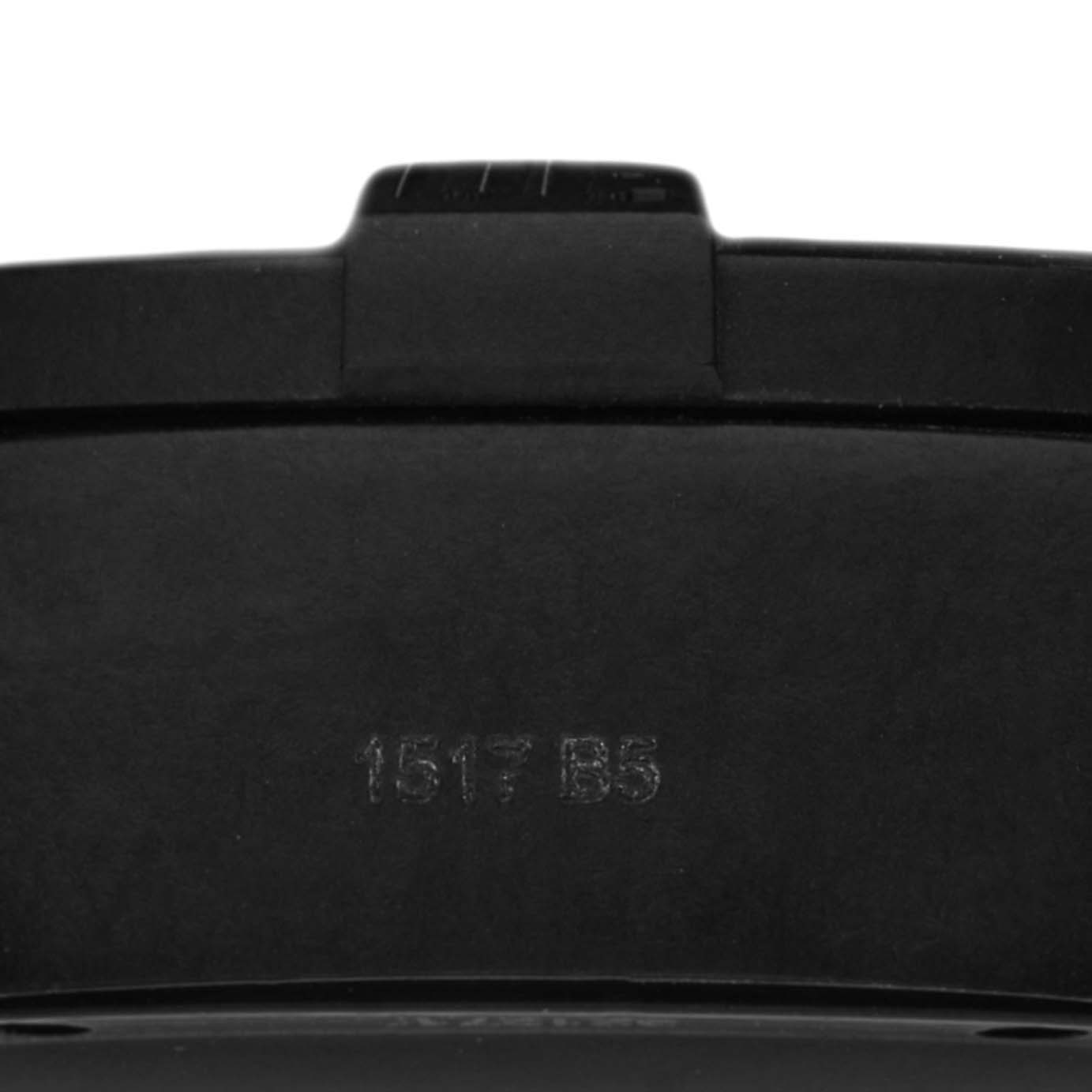 The image shows the inner side of a black strap for the Breitling Avenger XB0170 Men's Ceramic Black Dial XB0170 Men's Ceramic Black Dial watch, featuring some engraved numbers.