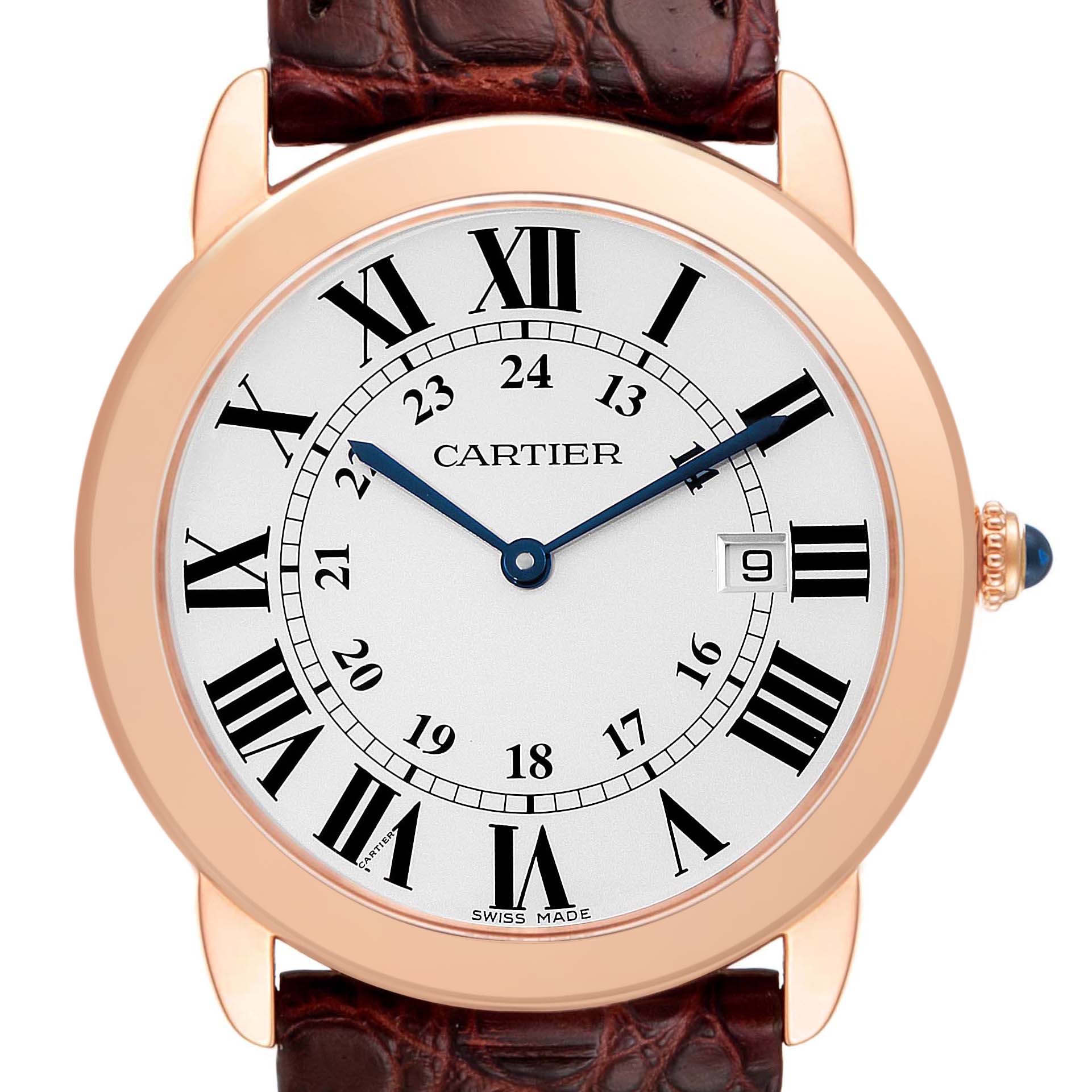 Cartier Ronde Rose Gold W6701008 Stock 35062 SwissWatchExpo