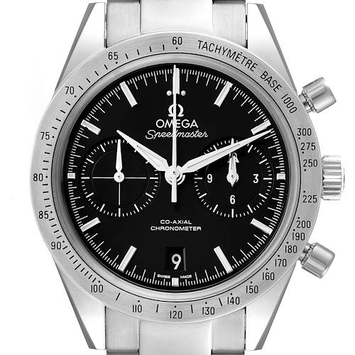 Photo of Omega Speedmaster 57 Co-Axial Chronograph Steel Mens Watch 331.10.42.51.01.001 Box Card