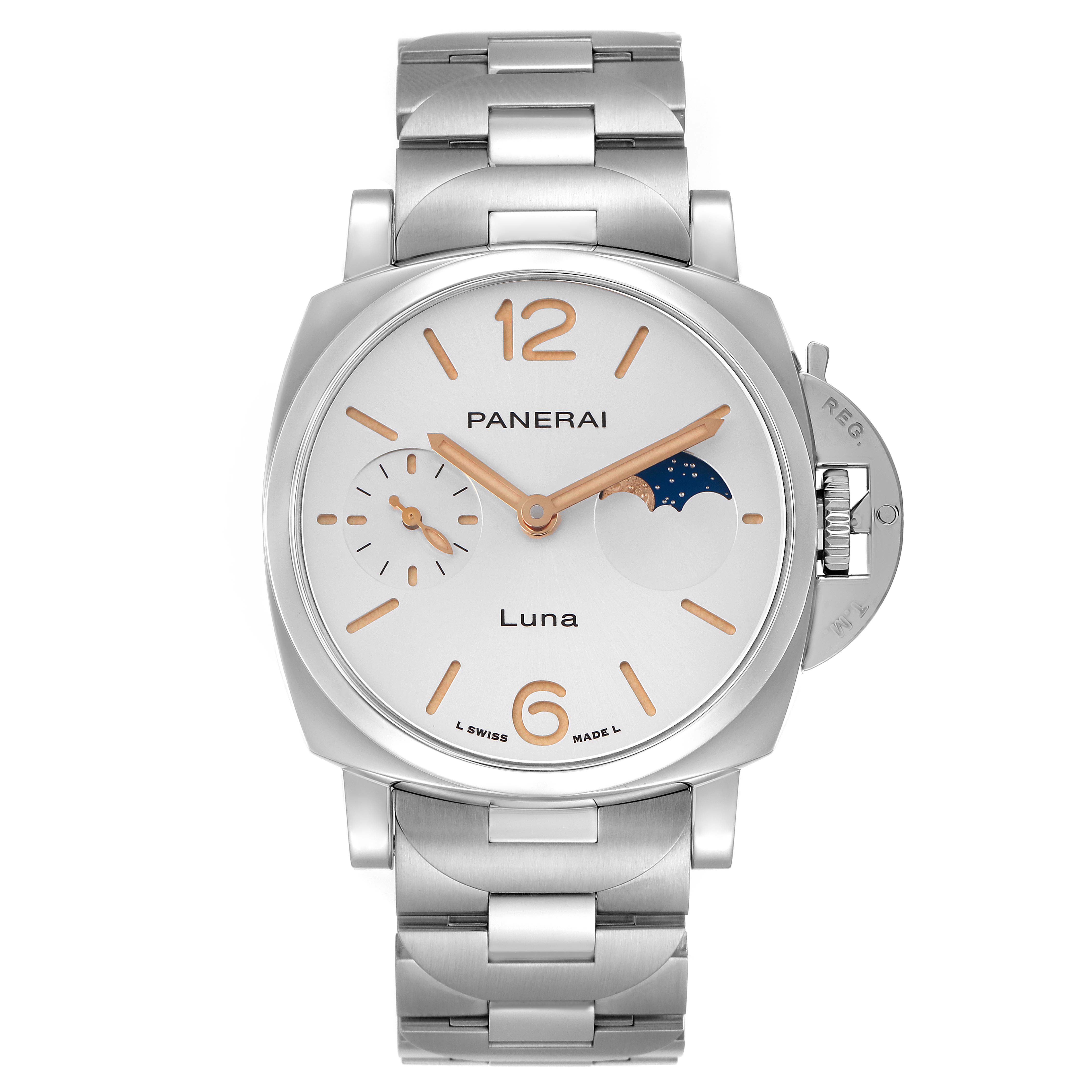 PANERAI ホワイト ラバーベルト Straight Rubber Strap Panerai Submersible QuanrantaQuattro