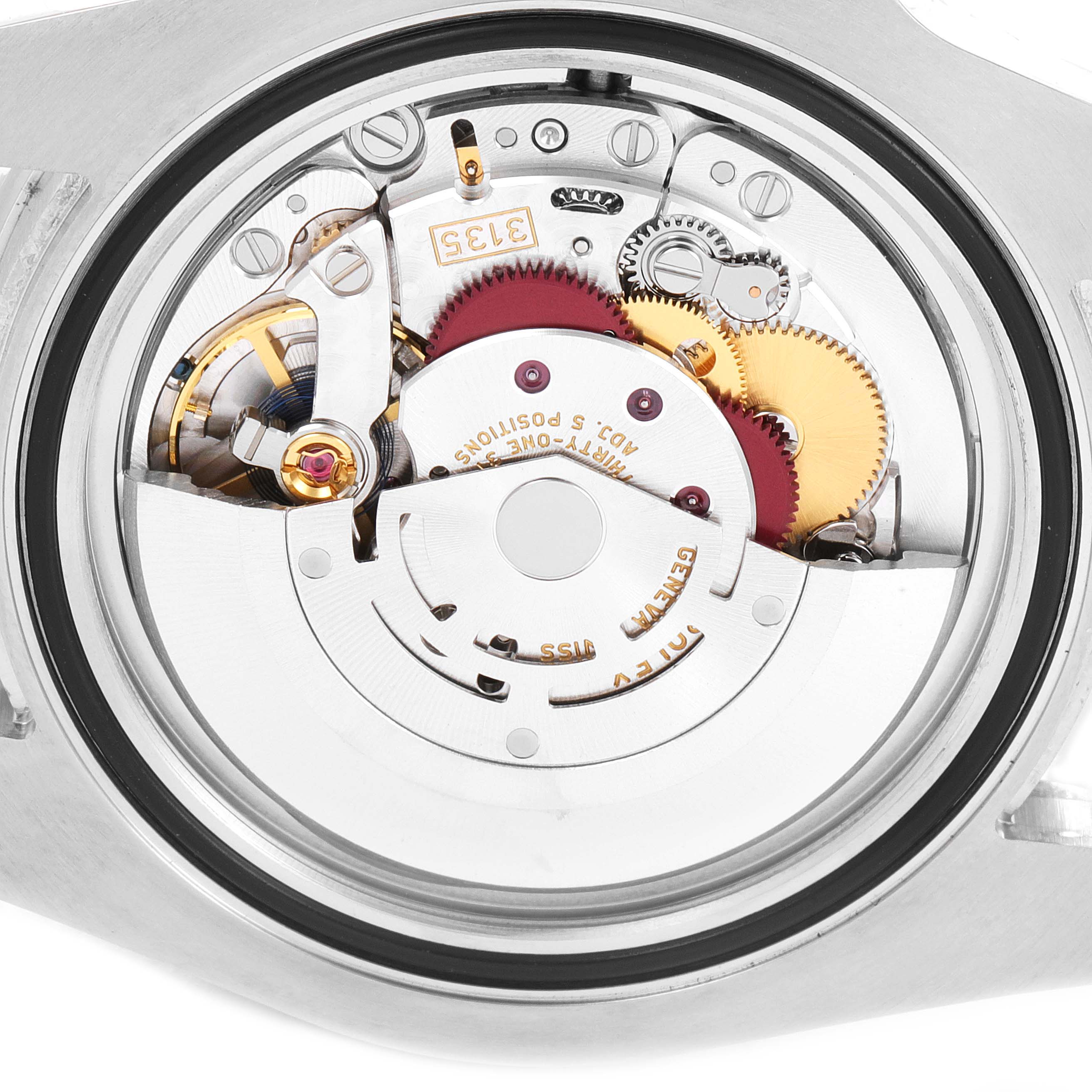 This image shows the internal movement parts of a Rolex Submariner 116610LN Men
s Stainless Steel Black Dial 116610LN Men
s Stainless Steel Black Dial watch from a rear angle with the case back removed.