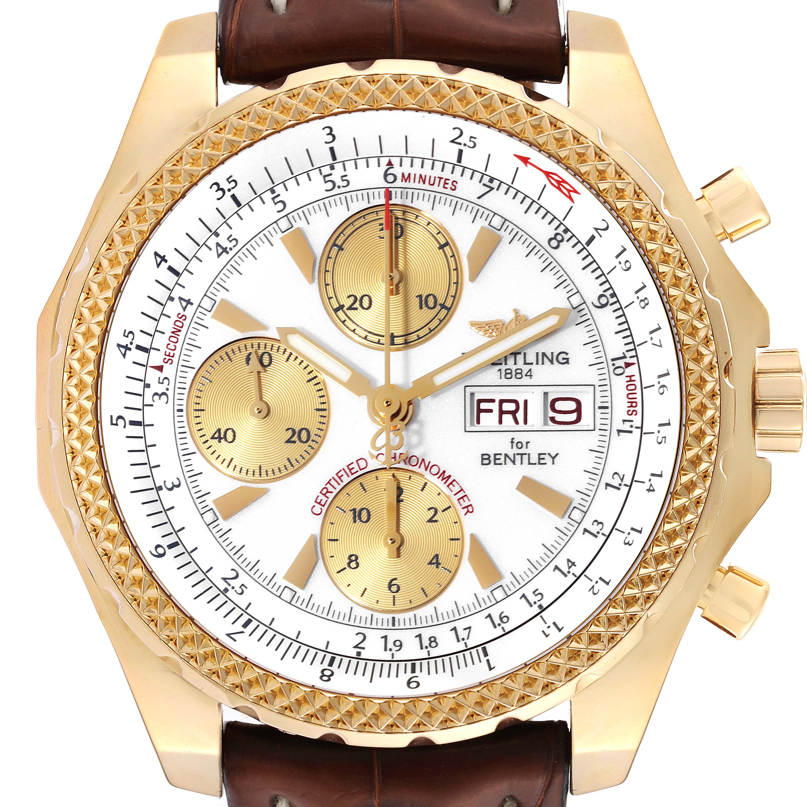 BREITLING 1884 イエロー/ブラック モデル Breitling Chronomat Yellow Gold K13356 | Stock 60436