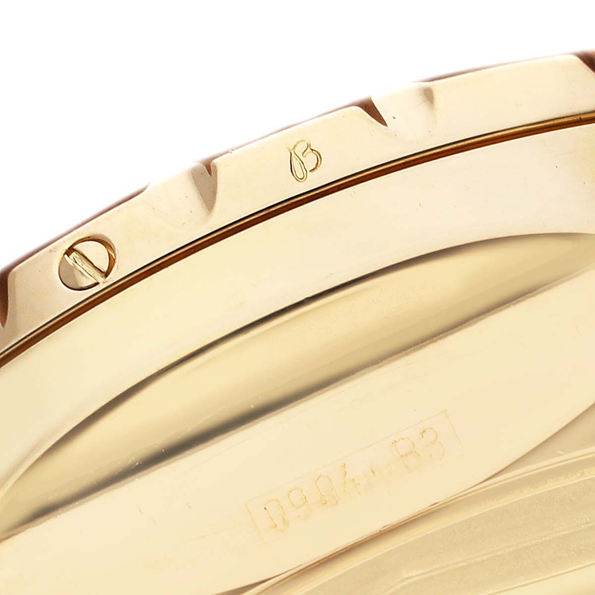 The close-up image shows the side of the Bentley model watch by Breitling, highlighting the bezel and part of the casing.