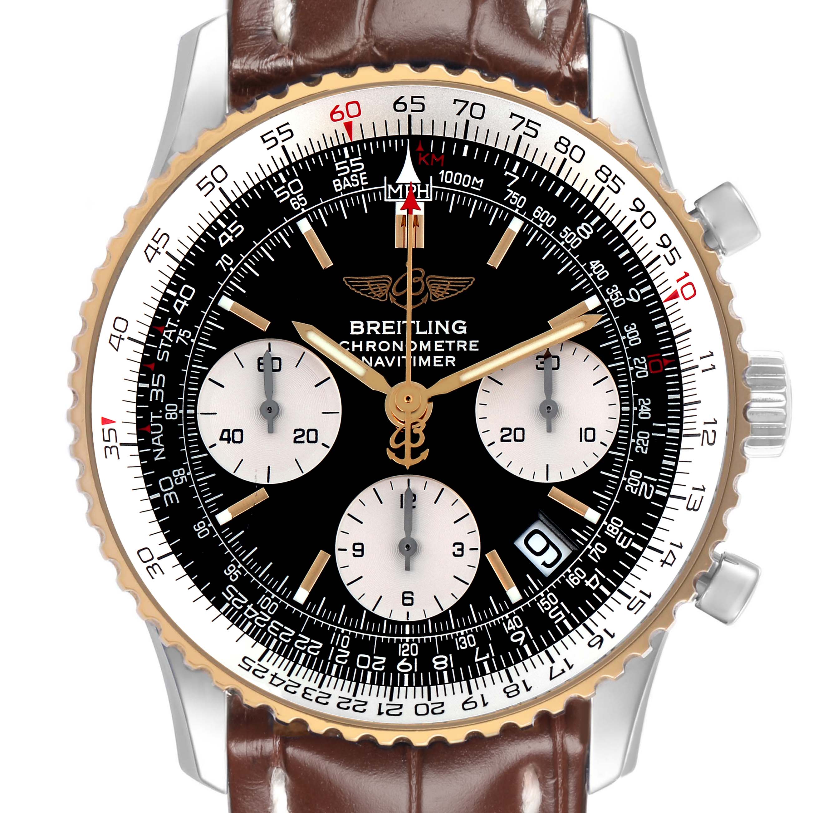 Breitling Navitimer A23322用革ベルト breitling-navitimer-steel-
