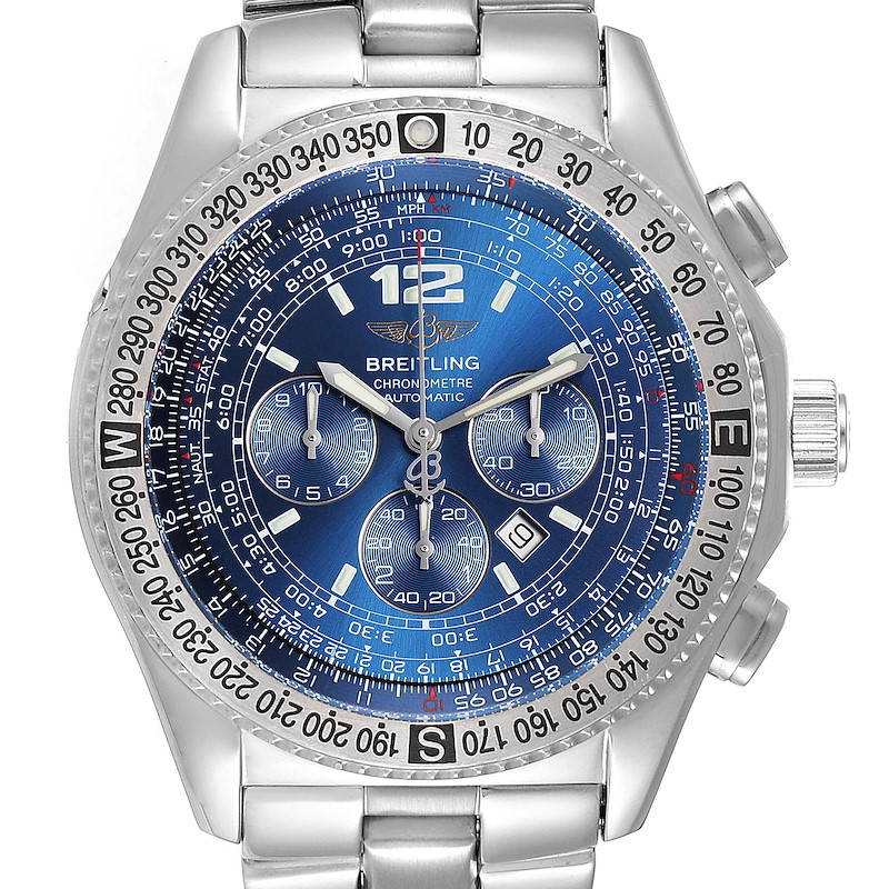 Breitling Professional B-2 Mens Chronograph Steel Watch A42362 Box Papers SwissWatchExpo