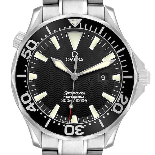 Photo of Omega Seamaster 41 Black Wave Dial Steel Mens Watch 2264.50.00