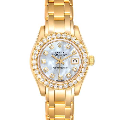 Photo of NOT FOR SALE Rolex Pearlmaster Yellow Gold MOP Diamond Ladies Watch 80298 NOS PARTIAL PAYMENT