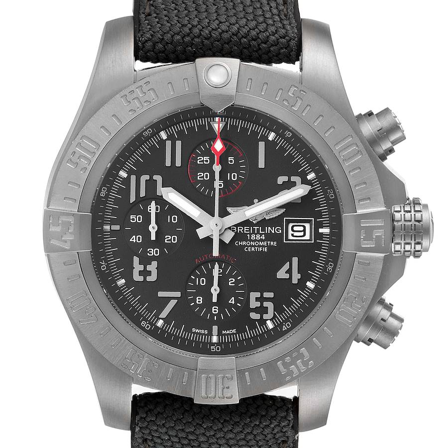 Breitling Avenger Bandit Grey Dial Titanium Mens Watch E13383 SwissWatchExpo