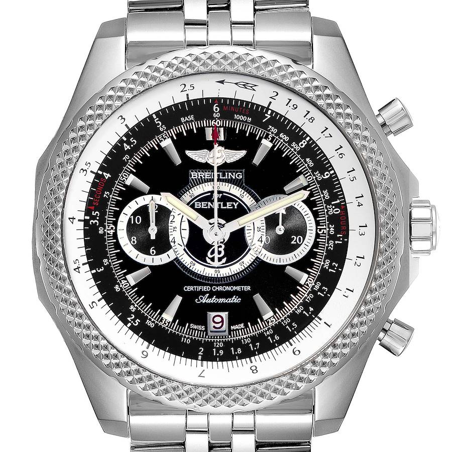 Breitling Bentley Supersports Limited Edition Steel Mens Watch A26364 Box Papers SwissWatchExpo