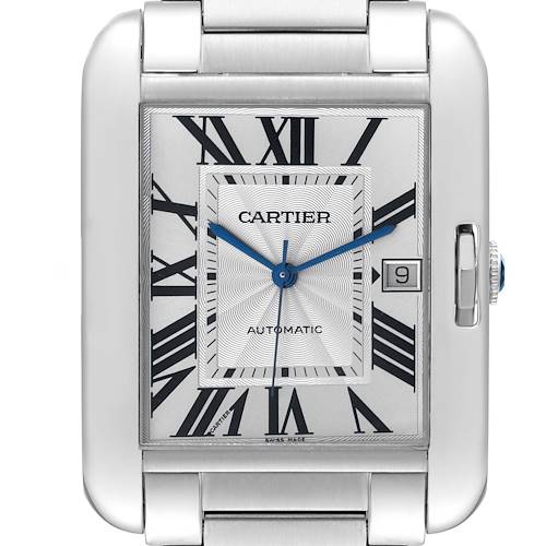 Photo of Cartier Tank Anglaise XL Steel Automatic Mens Watch W5310008