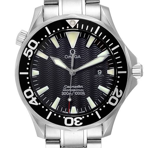 Photo of Omega Seamaster Black Dial Steel Mens Watch 2264.50.00 Card