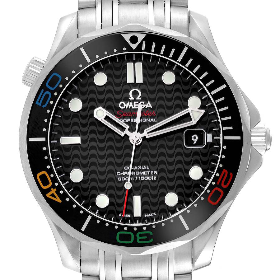 Omega Seamaster Olympic Rio 2016 LE Steel Watch 522.30.41.20.01.001 Box Card SwissWatchExpo