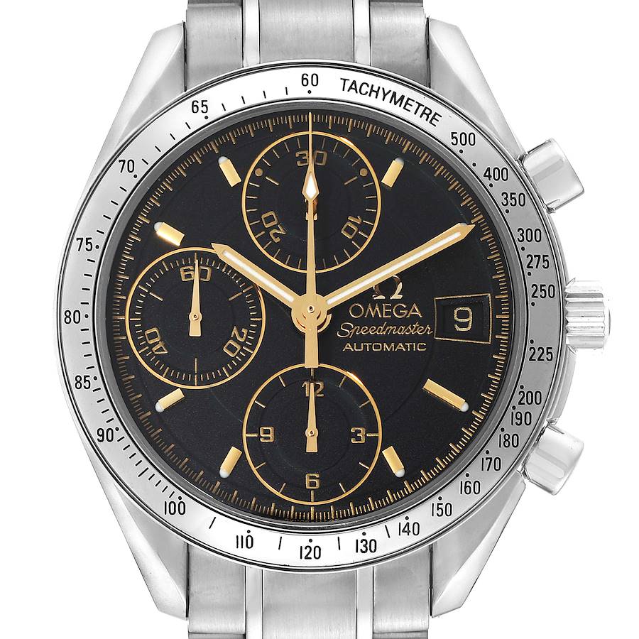 Omega Speedmaster Date Black Dial Steel Mens Watch 3513.54.00 SwissWatchExpo