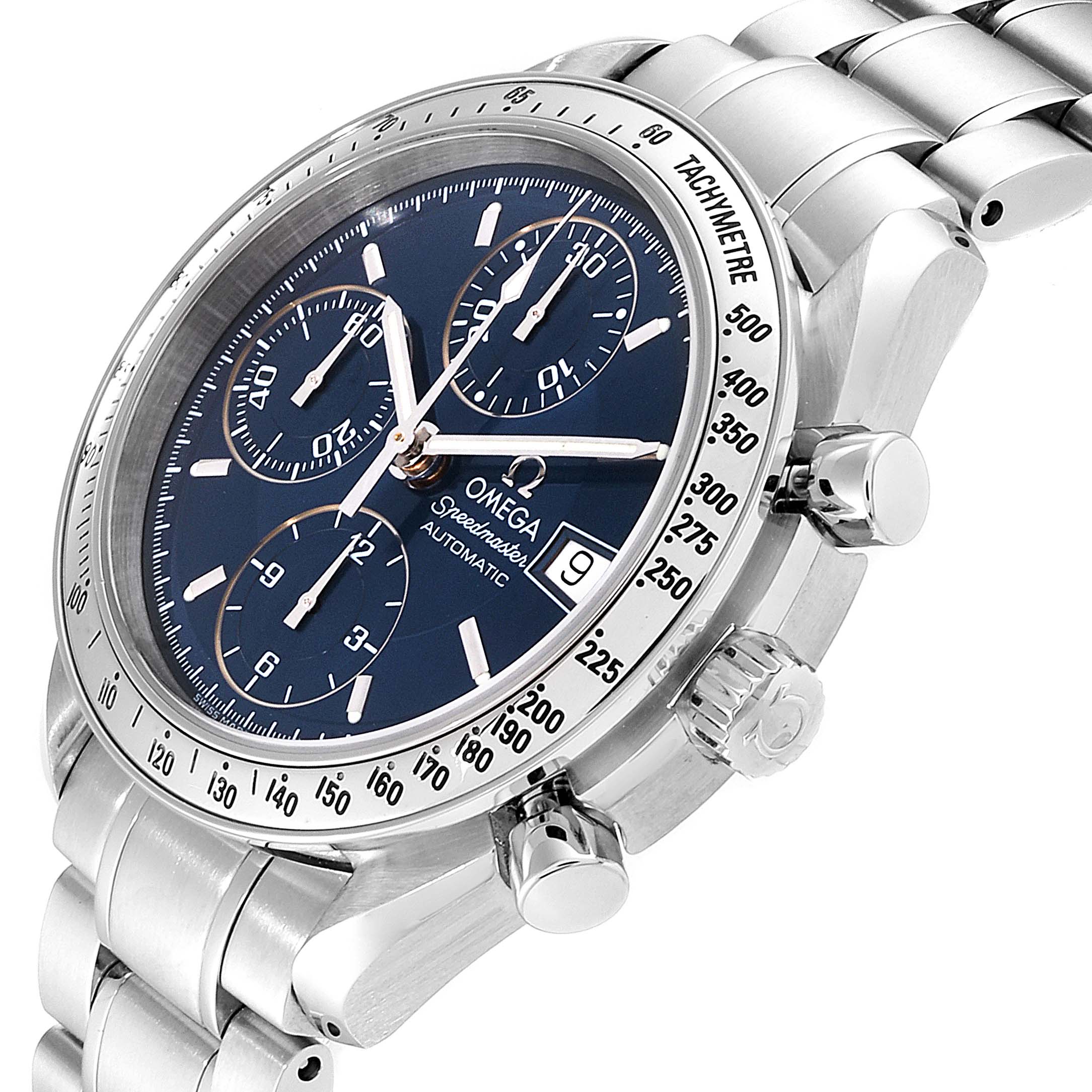 omega speedmaster professional blue dial