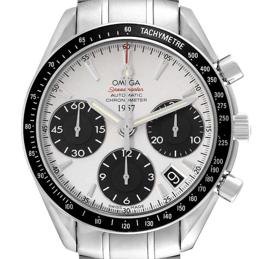 Omega Speedmaster Limited Edition Panda Dial Steel Mens Watch 323.30.40.40.02.001 Box Card SwissWatchExpo