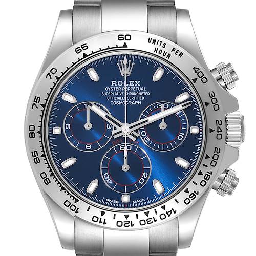 Photo of NOT FOR SALE Rolex Daytona Blue Dial White Gold Chronograph Mens Watch 116509 Box Card PARTIAL PAYMENT