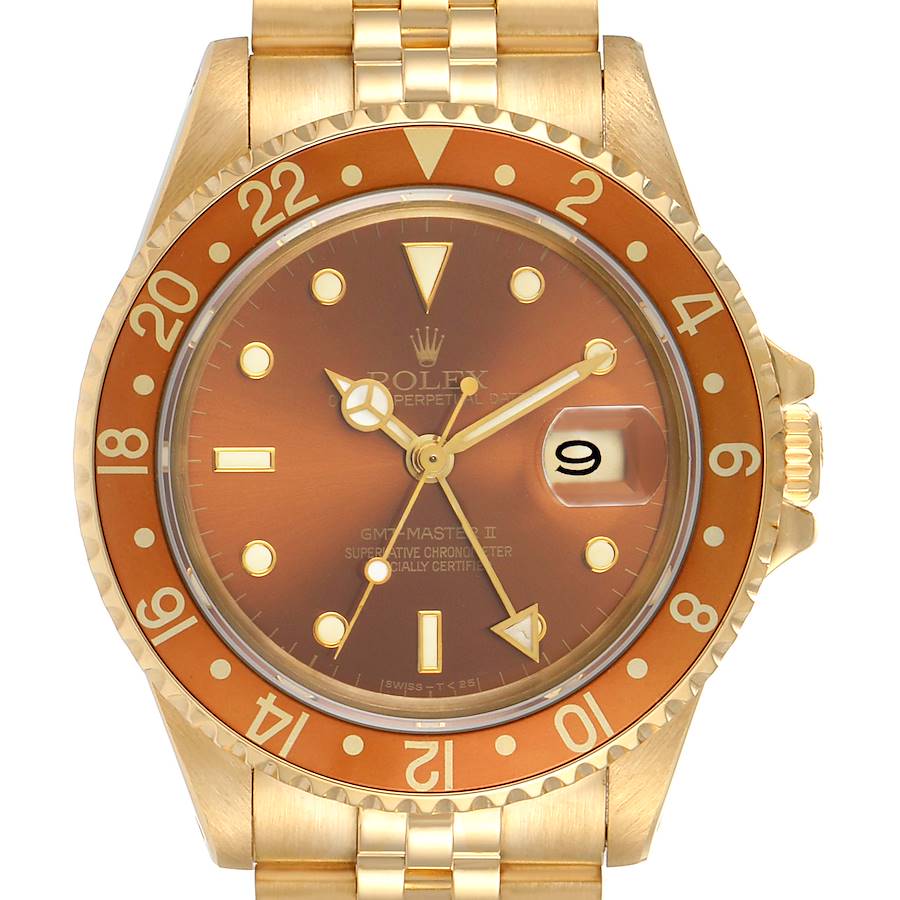 NOT FOR SALE Rolex GMT Master Rootbeer 18K Yellow Gold Vintage Mens Watch 16718 PARTIAL PAYMENT SwissWatchExpo