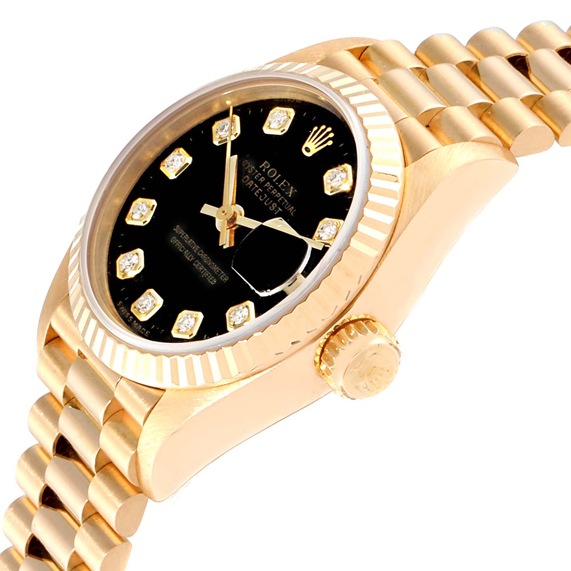 datejust gold black dial
